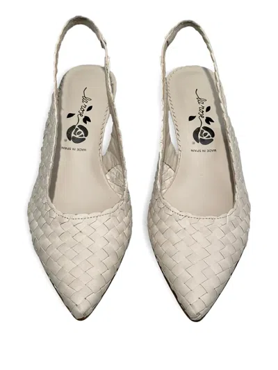 La Rose Carol Pointed Slingback Pumps In Gold