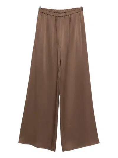 Antonelli Wide-leg Trousers In Brown