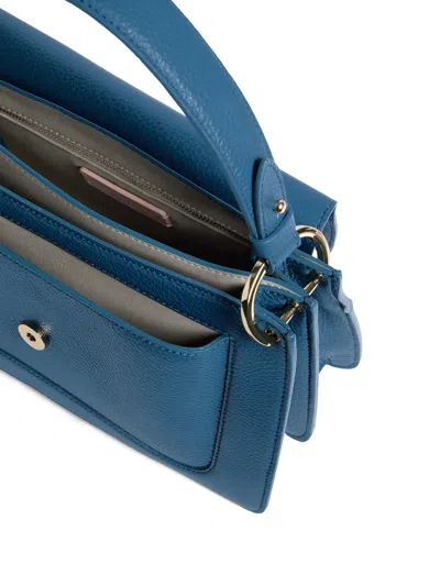 Coccinelle Medium C-me Logo-detail Shoulder Bag In Blue