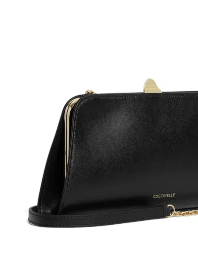 Coccinelle Logo-detail Clutch Bag In Black