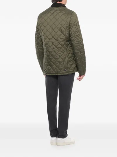 Barbour Heritage Liddesdale Quilted Jacket In Green