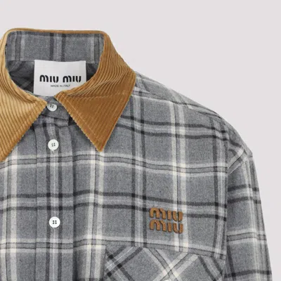 Miu Miu Dress In Gray