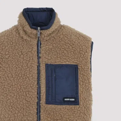 Miu Miu Jacket In Brown