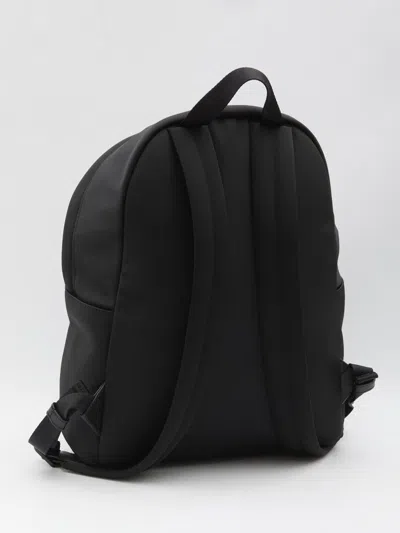 Moncler Pierrick Nylon Backpack Large Front Pocket In Black