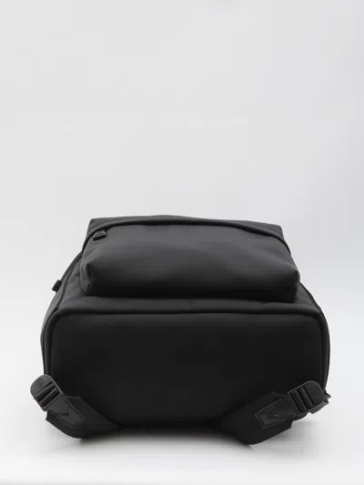 Moncler Pierrick Nylon Backpack Large Front Pocket In Black
