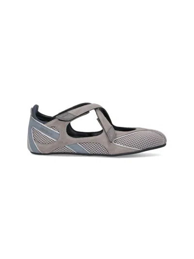 Attico Nomad Ballerina Flat In Gray