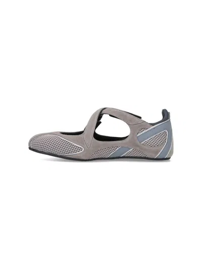 Attico Nomad Ballerina Flat In Gray