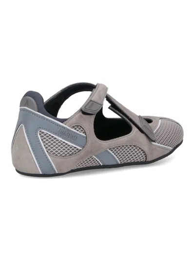 Attico Nomad Ballerina Flat In Gray