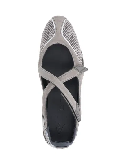 Attico Nomad Ballerina Flat In Gray