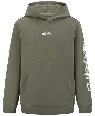 Quiksilver Boys' 8-20 Omni Logo Long-sleeve Hoodie In Green
