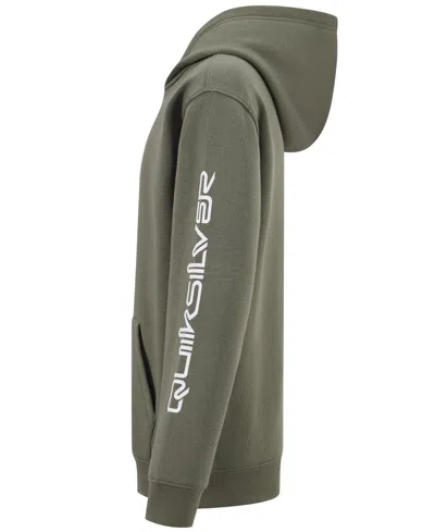 Quiksilver Boys' 8-20 Omni Logo Long-sleeve Hoodie In Green