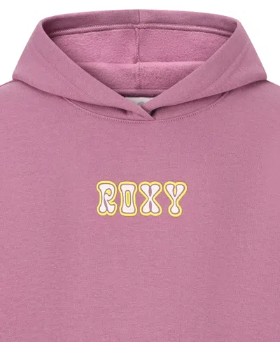 Roxy Girls' 7-16 Morockin Oversized Long-sleeve Hoodie In Purple