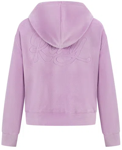 Roxy Girls' 7-16 Holiday Daydream Full-zip Hoodie In Purple