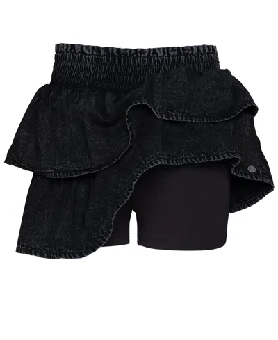 Roxy Girls' 7-16 Summer Breeze Pull-on Skort In Black