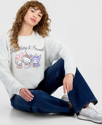 Grayson Threads, The Label Juniors' Hello Kitty & Friends Fleece Crewneck Sweatshirt