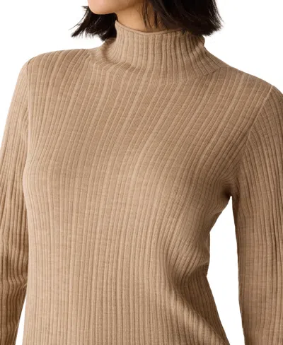 Eileen Fisher Women's Turtleneck Sweater, Regular And Plus In Brown