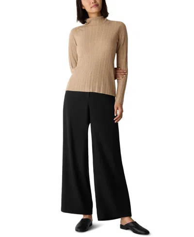 Eileen Fisher Women's Turtleneck Sweater, Regular And Plus In Brown
