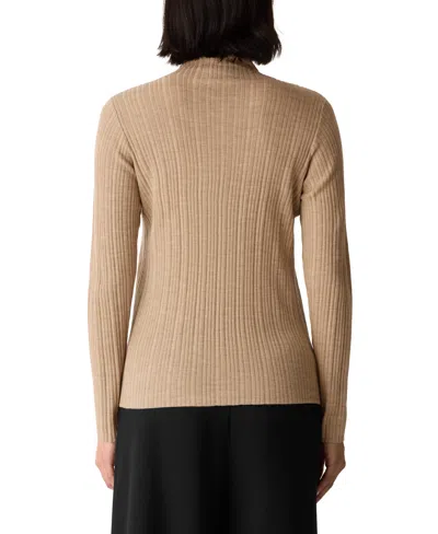 Eileen Fisher Women's Turtleneck Sweater, Regular And Plus In Brown