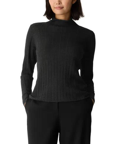 Eileen Fisher Women's Turtleneck Sweater, Regular And Plus In Gray