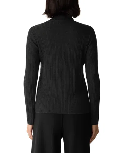 Eileen Fisher Women's Turtleneck Sweater, Regular And Plus In Gray