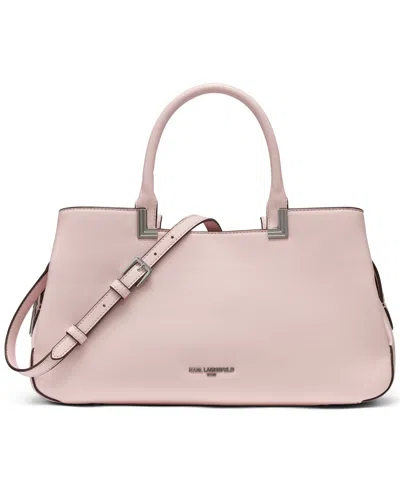 Karl Lagerfeld Meribel Mini Satchel Bag In Pink