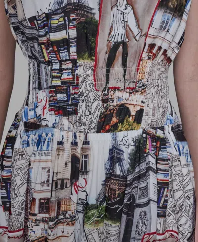Karl Lagerfeld Allover City Scene Print Dress