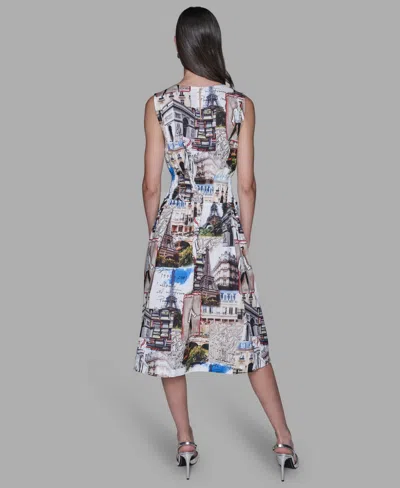 Karl Lagerfeld Allover City Scene Print Dress