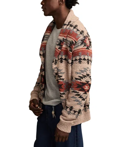 Lucky Brand Men's Shawl Collar Cardigan Sweater In Multi