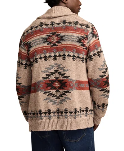 Lucky Brand Men's Shawl Collar Cardigan Sweater In Multi