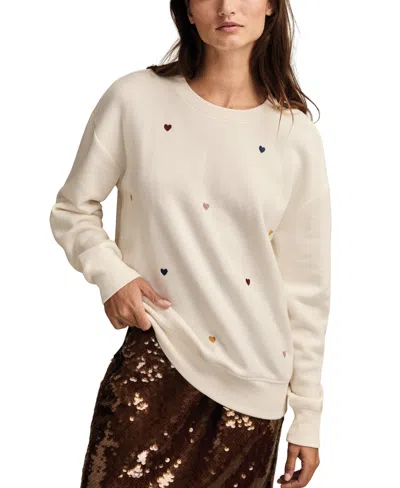 Lucky Brand Women's Valentine Crewneck Sweatshirt In Multi