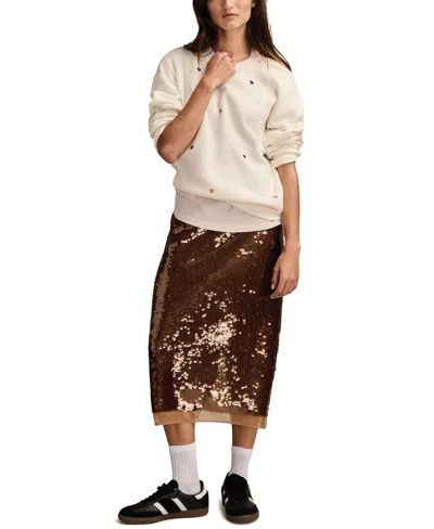 Lucky Brand Women's Valentine Crewneck Sweatshirt In Multi