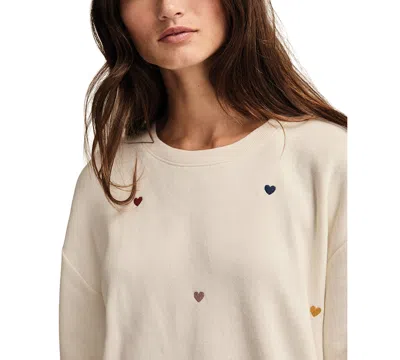 Lucky Brand Women's Valentine Crewneck Sweatshirt In Multi