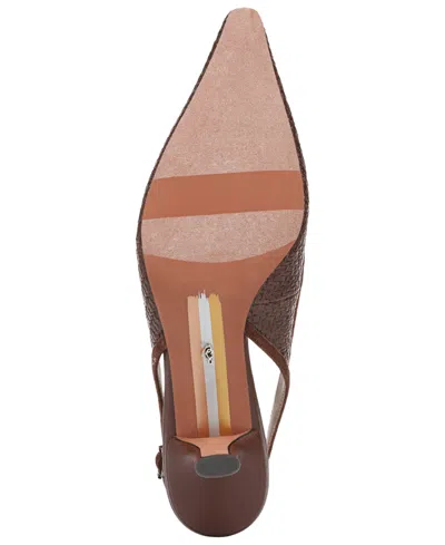 Sam Edelman Bianka Slingback Mesh Pointed Toe Pump In Brown