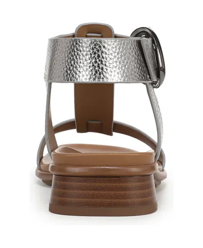 Naturalizer Women's Brandy T-strap Stacked Low Block Heel Sandals In Multi