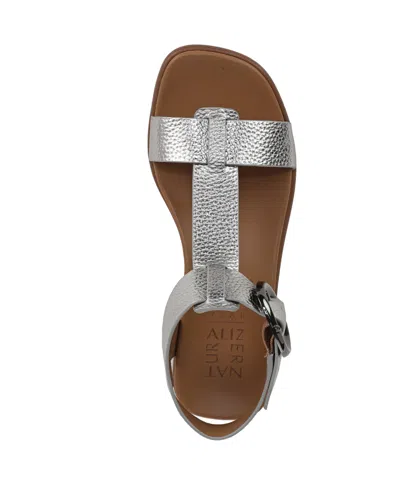 Naturalizer Women's Brandy T-strap Stacked Low Block Heel Sandals In Multi