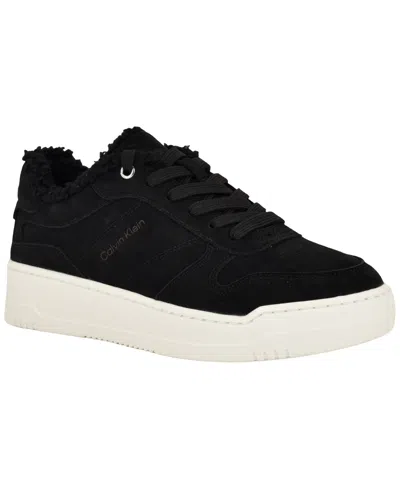 Calvin Klein Women's Pozay Lace-up Sneakers In Animal Print