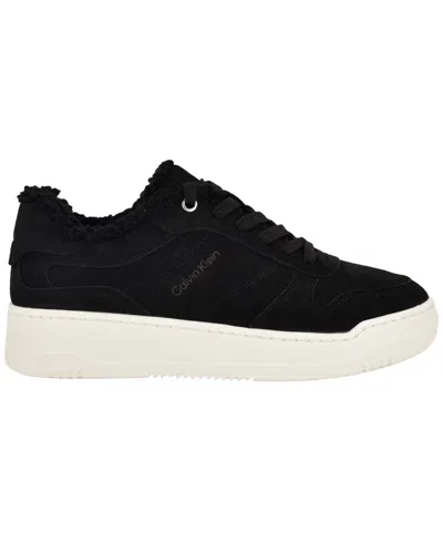 Calvin Klein Women's Pozay Lace-up Sneakers In Animal Print