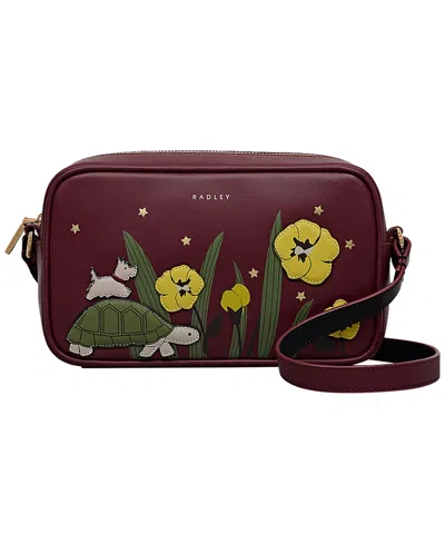 Radley London Midnight Wanderer Small Zip-top Cross Body Handbag In Burgundy