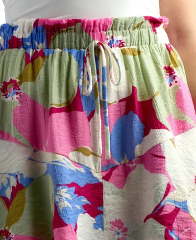 Bcx Junior's Resort Print Crinkle Mini Skort