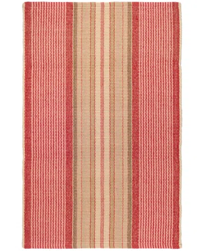 Dash And Albert Rugs By Annie Selke Framboise Prsfr 2'6''x8' Runner Area Rug In Red
