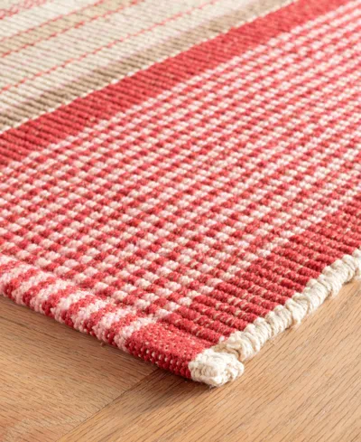 Dash And Albert Rugs By Annie Selke Framboise Prsfr 2'6''x8' Runner Area Rug In Red