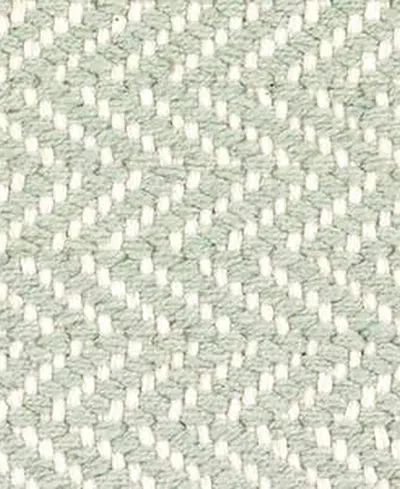Dash And Albert Rugs By Annie Selke Herringbone Cotton Rda357 2'6''x8' Runner Area Rug In Green