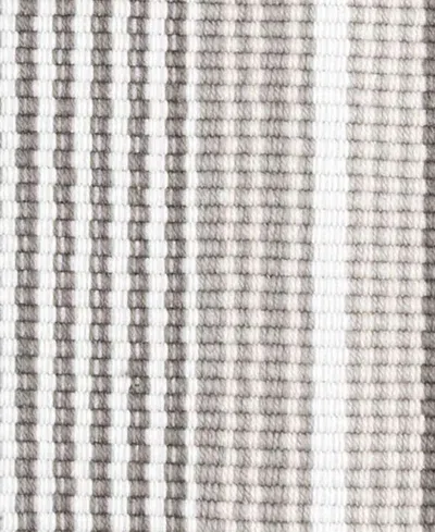 Dash And Albert Rugs By Annie Selke Gradation Ticking Indoor/outdoor Da169 2'6''x20' Runner Area Rug In Gray