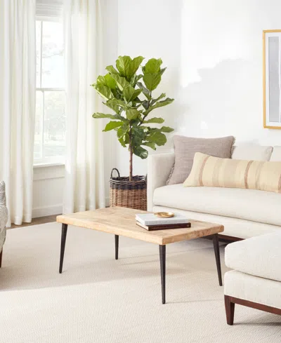 Dash And Albert Rugs By Annie Selke Herringbone Indoor/outdoor Da291 2'6''x8' Runner Area Rug In Sand