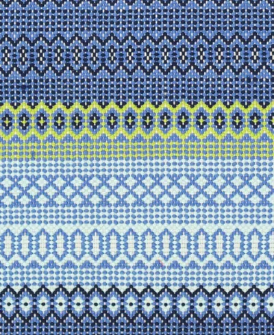 Dash And Albert Rugs By Annie Selke Fiesta Stripe Indoor/outdoor Da662 2'6''x8' Runner Area Rug In Multi