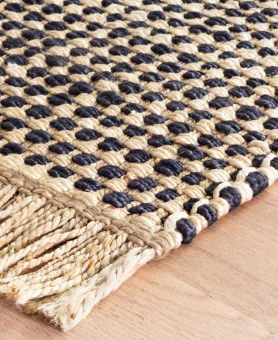 Dash And Albert Rugs By Annie Selke Kuba Da978 2'6''x8' Runner Area Rug In Black