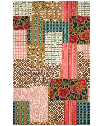 Dash And Albert Rugs By Annie Selke Elm Patchwork Da1973 2'6''x8' Runner Area Rug In Multi