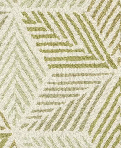 Dash And Albert Rugs By Annie Selke Karari Da2023 2'6''x8' Runner Area Rug In Green