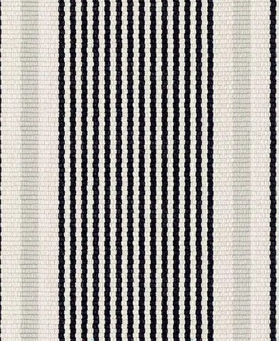 Dash And Albert Rugs By Annie Selke Gunner Stripe Machine Washable Da2038 2'6''x8' Runner Area Rug In Gray