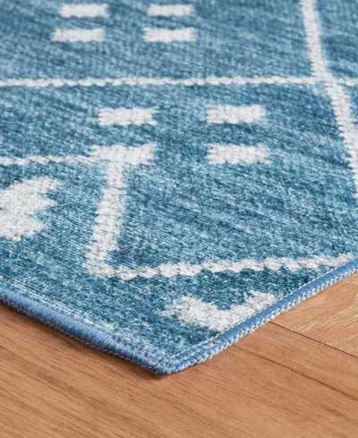 Dash And Albert Rugs By Annie Selke Kota Machine Washable Da2042 2'6''x8' Runner Area Rug In Purple